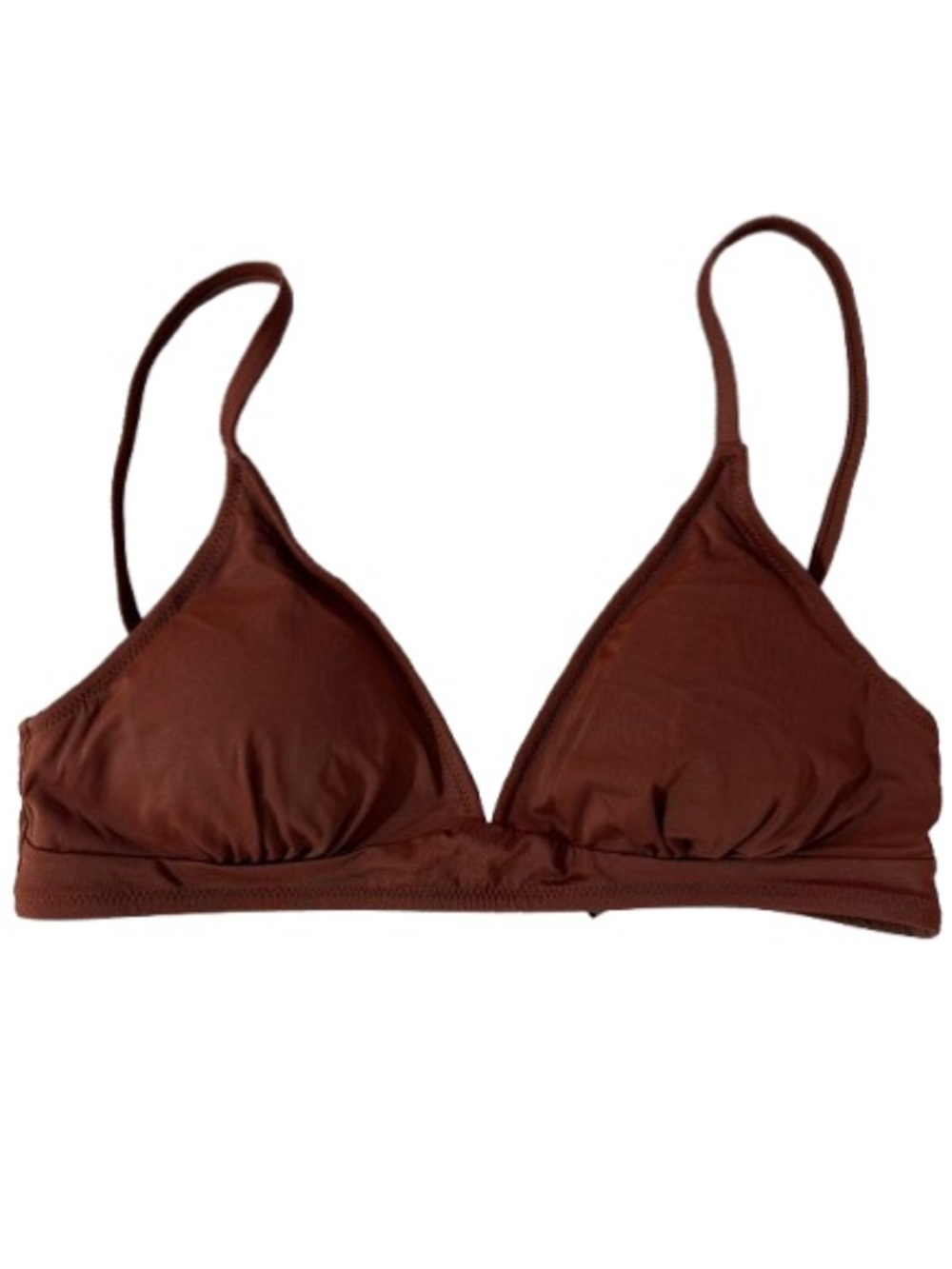 Amazon Essentials Brown Triangle Bralette-Size M - NWT
